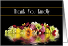 Thank You, Blank, Reflections of Colorful Flowers card