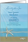 Wedding Invitation, Love by the Sea, Starfish, Name card