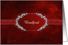 Ruby Red and Faux Gems, Renewing Wedding Vows Invitation, Name card