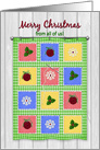 Christmas, Wall Hanging Quilt, Needle and Thread from All of Us card