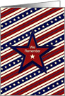 Patriotic, USA, We Remember, Vintage Stars and Stripes card