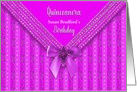 Birthday, Quinceanera. 15th Party Invitation, Insert Name, Faux Jewels card