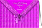 Birthday, Sweet 16th Party Invitation, Insert Name, Faux Jewels card