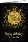 Birthday,Secret Pal, Sun, Moon and Stars to me, Abstract Sun/Moon card