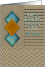 Birthday, Son-in-law, Geometric,Texture-like Patterns, Earth Tones card