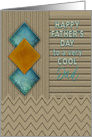 Father’s Day, Dad, Geometric,Texture-like Patterns, Earth Tones card