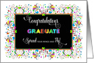 Congratulations Graduate, Spread Your Wings and Fly, Colorful card