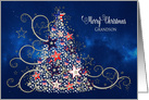 Patriotic Christmas Tree,Grandson, Stars/Stripes Decorations card