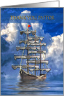 Thank You Pastor, Pastor Appreciation Day, Nautical Ship with Sails card