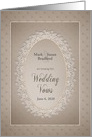Old Fashion, Vintage, Renew Wedding Vows Invitation,Name & Date Insert card