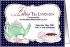 Invitation, Ladies’ Tea Luncheon, Personalize Front card