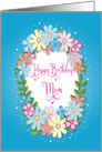 Birthday, Mom, Feminine, Assortment of Colorful Daisies card