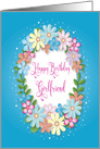 Birthday, Girlfriend, Feminine, Assortment of Colorful Daisies card