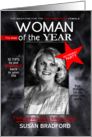 Retirement Invitation Woman of the Year Magazine Photo Name Insert card