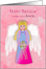 Birthday Our Little Angel Daughter Sweet Angel with Life Like Wings card