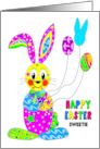 Easter Bunny Sweetie Vivid Colors in Kaleidoscope Collection card