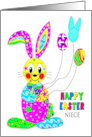 Easter Bunny Niece Vivid Colors in Kaleidoscope Collection card