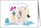 Birthday Someone Special Polar Bear Family From All of Us card