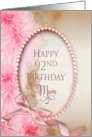 Birthday Mom Custom 92th card