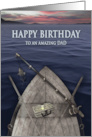 Birthday Dad Fishing Boat Tacklebox Fishing Rod card