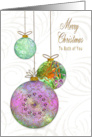 Christmas Special Friends Ornate Christmas Hanging Ornaments card