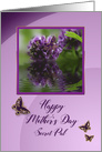 Mother’s Day, Secret Pal, Wisteria Flower and Butterflies card