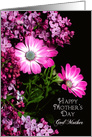 Mother’s Day, God Mother, Bright and Beautiful Fuchsia flowers card