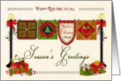 Christmas - Season’s Greeting - Quilts - card