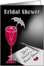 Bridal Shower Invitation - umbrella drinks - card