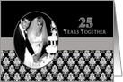 25th Wedding Anniversary - Invitation - Photo card/insert - Vintage card