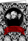 Christmas - Vintage - Photo Card - Black/White/RED card