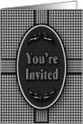 You’re Invited - Multi-Purpose Black White Abstract Invitation card
