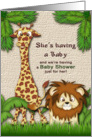 Baby Shower Invitation - Animal Kingdom card