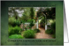 NEW HOME CONGRTULATIONS - GARDEN - GREEN card