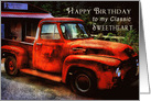 Birthday, Sweetheart, Classic Rusty Retro Pickup Truck card