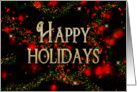 Happy Holidays - Festive - LIGHTS card