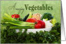 Amazing Vegetables - Blank Note Card
