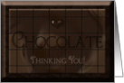 Thinking of You - Blank Card - Chocolate Candy Bar card