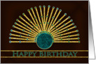 Birthday - Ornate Native Fan Design card
