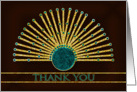 Thank You - Ornate Native Fan Design card