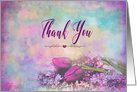 Thank You, Shades of Purple Elegance -Tulips and Lilacs card