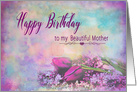 Birthday, Mother,Floral Elegance with Tulips and Lilacs card