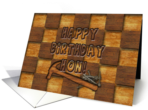 Birthday - Hon/Husband - card (1013491)