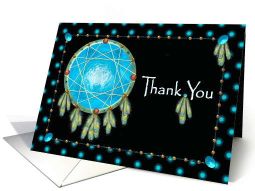 Thank You, Native American, Dreamcatcher card (1014405)