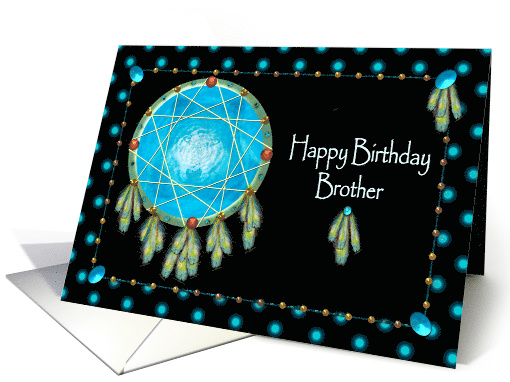 Birthday,Brother, Native American, Dreamcatcher card (1014413)