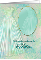 Bridal Party Invittion - Hostess - Mirror Reflection card