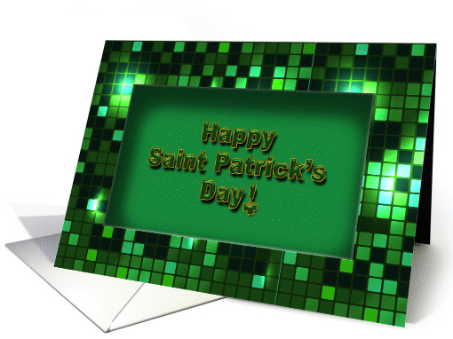 St. Patrick's Day - Green Pixels - Frame card (1053733)