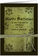 Birthday - From Pet ...