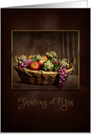 OLD WORLD/YESTERDAY COLLECTION - Basket of Fruit card