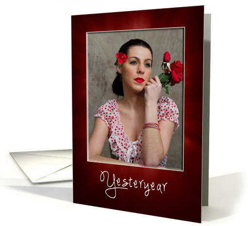 RETRO/YESTERDAY COLLECTION - Lady in Red card (1068401)